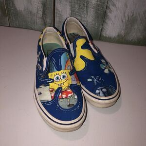 Vans x Spongebob Women Size 7.5 Skate Casual Slip on Shoes Sneakers 721356